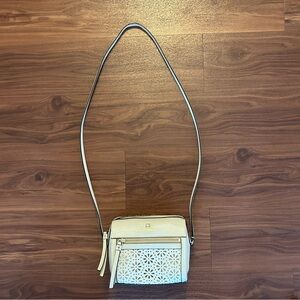 Kate Spade Beige Eyelet Crossbody Bag